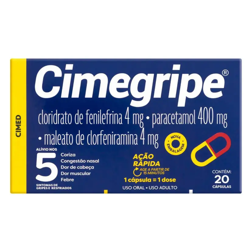 Cimegripe Cloridrato Fenillefrina