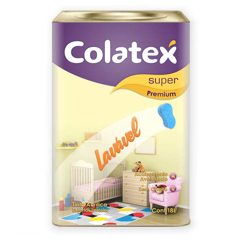 Tinta Semi Brilho Externa 18L Lavável Branco Neve Colatex/Neoton