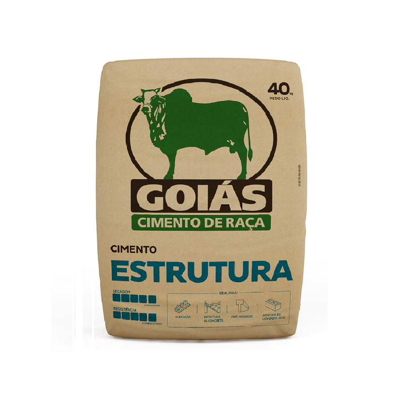 Cimento 40kg Estrutura Goiás